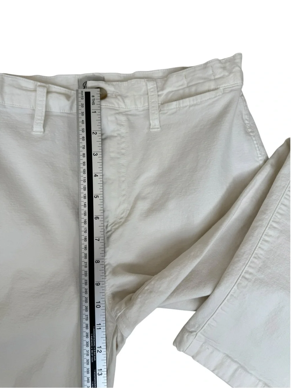 J.Crew Slim Wide Leg Cropped Jeans White High Rise Size 30 AL106